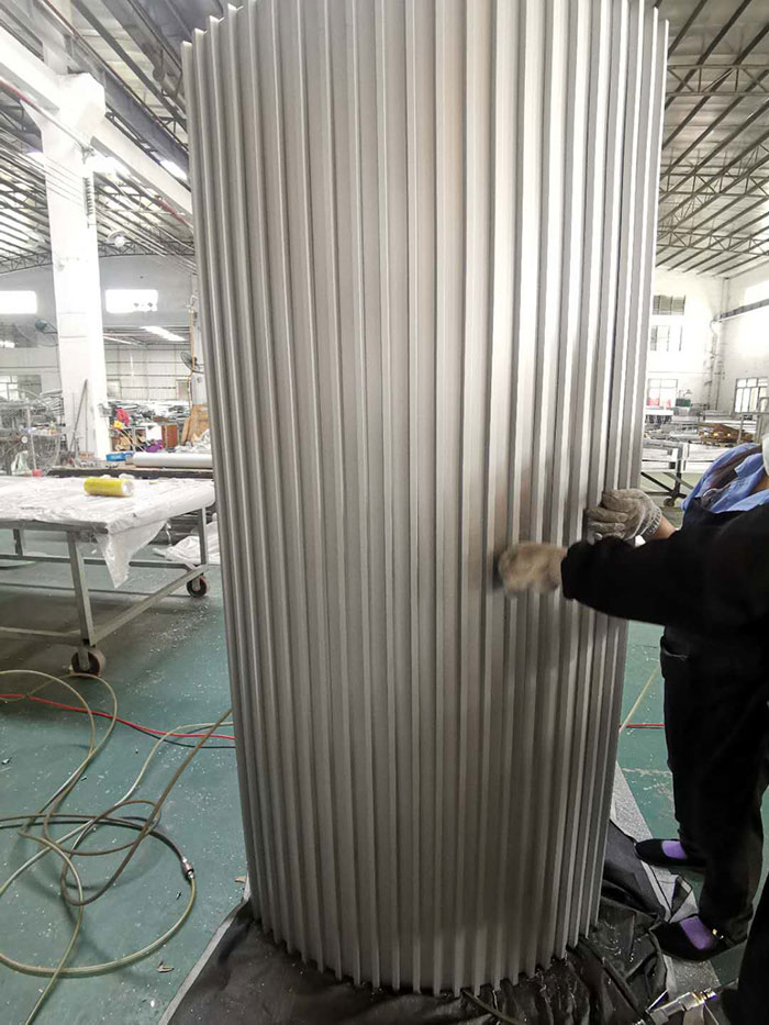 Curved Assembling Aluminum Facades